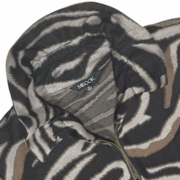 MISOOK • Zebra Cardigan Sweater Jacket || XL - Picture 3 of 3